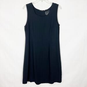 Leni Leni Vintage Sleeveless Shift Black Dress Size 12